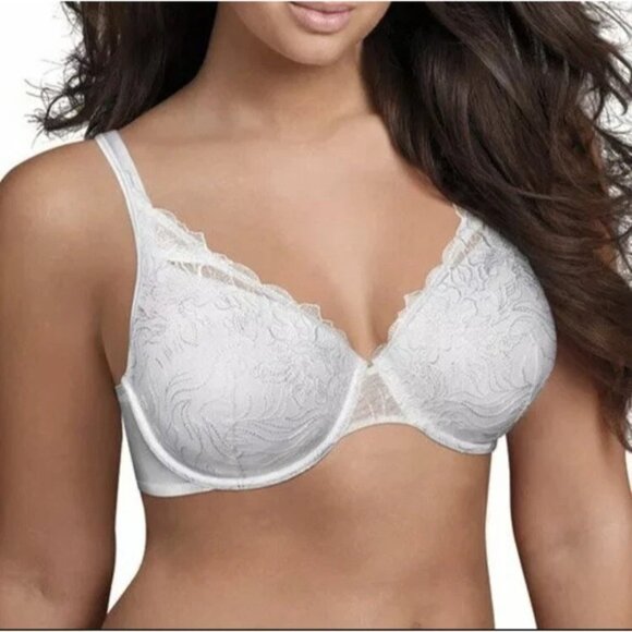 Playtex WOmens 42D WHITE Plus Feel Gorgeous Underwire Bra NEW - Picture 1 of 2